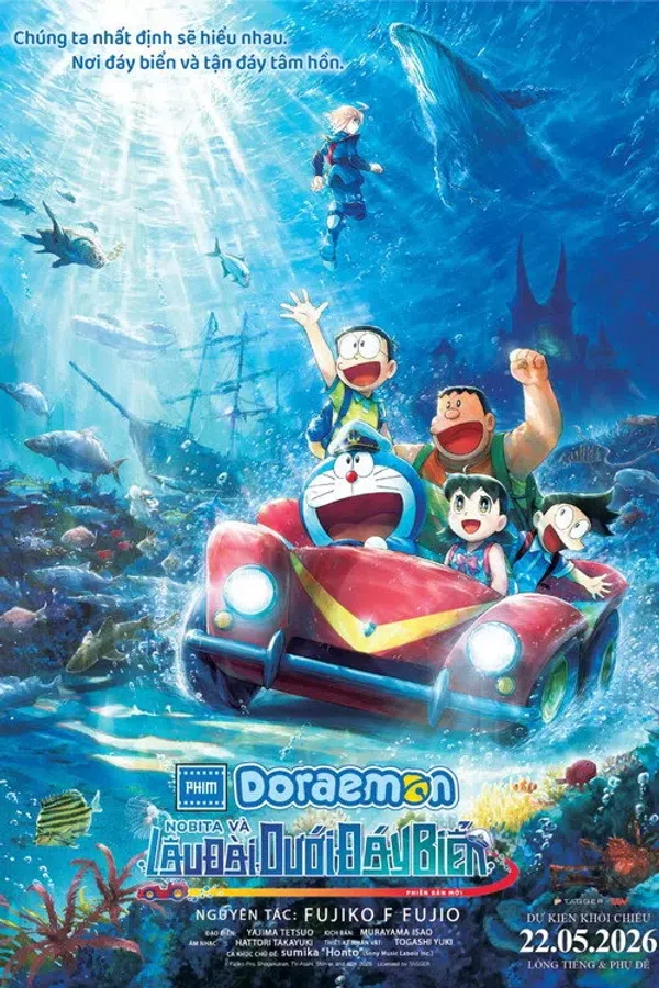 Poster phim Doraemon: Nobita và Lâu Đài Dưới Đáy Biển (Phiên bản mới) trên Phim Mới